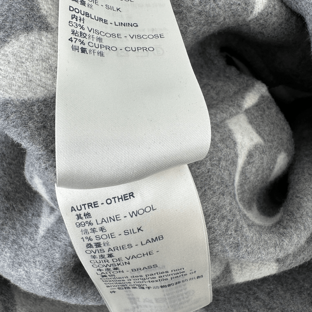Louis Vuitton Grey & White Monogram Women's Peacoat - Morely TrendsLouis Vuitton Type here:)