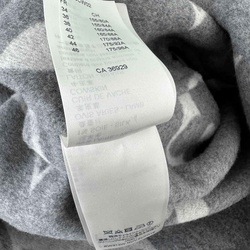 Louis Vuitton Grey & White Monogram Women's Peacoat - Morely TrendsLouis Vuitton Type here:)