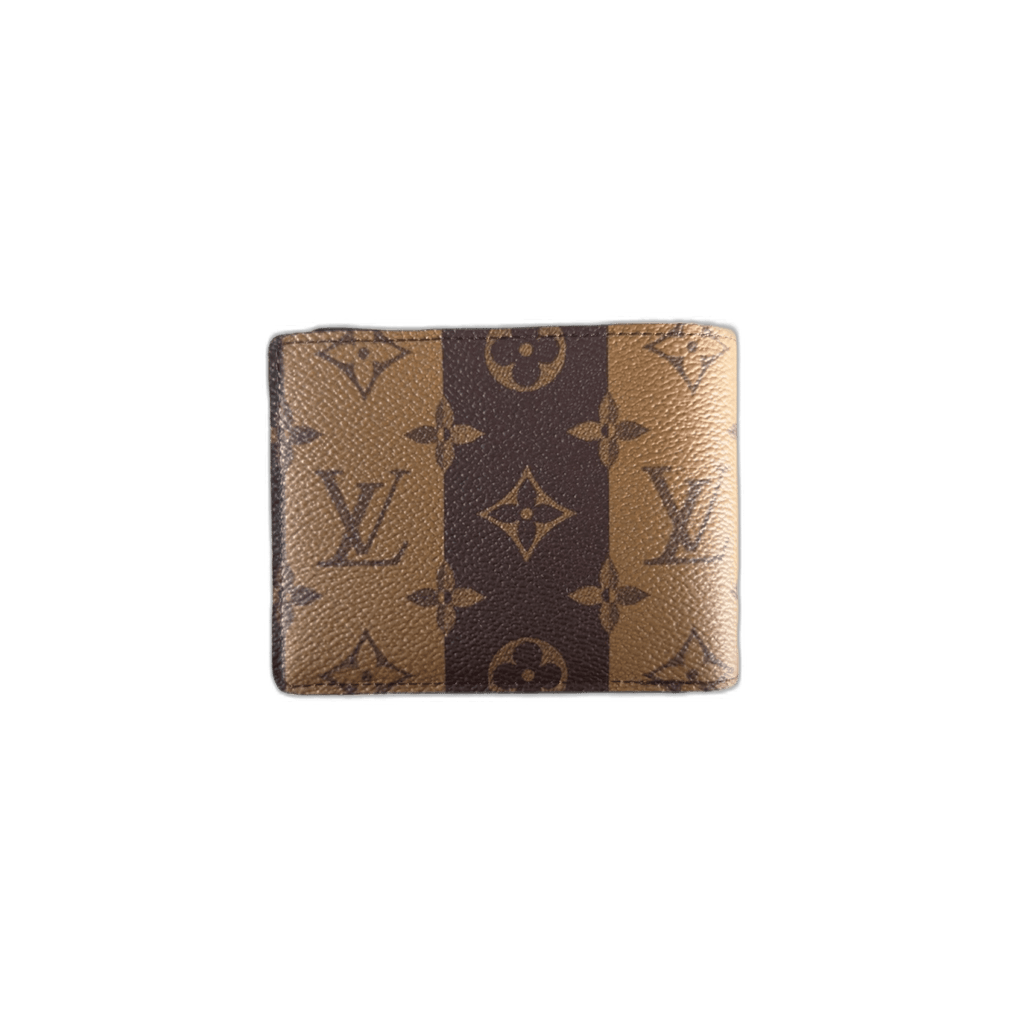 Louis Vuitton Nigo Brown Striped Monogram Multiple Wallet - Morely TrendsLouis Vuitton Type here:)