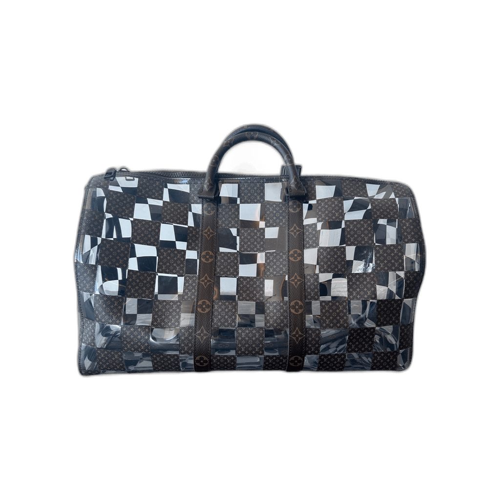 Louis Vuitton Transparent Brown Chess Monogram Keepall 50 - Morely TrendsLouis Vuitton Type here:)