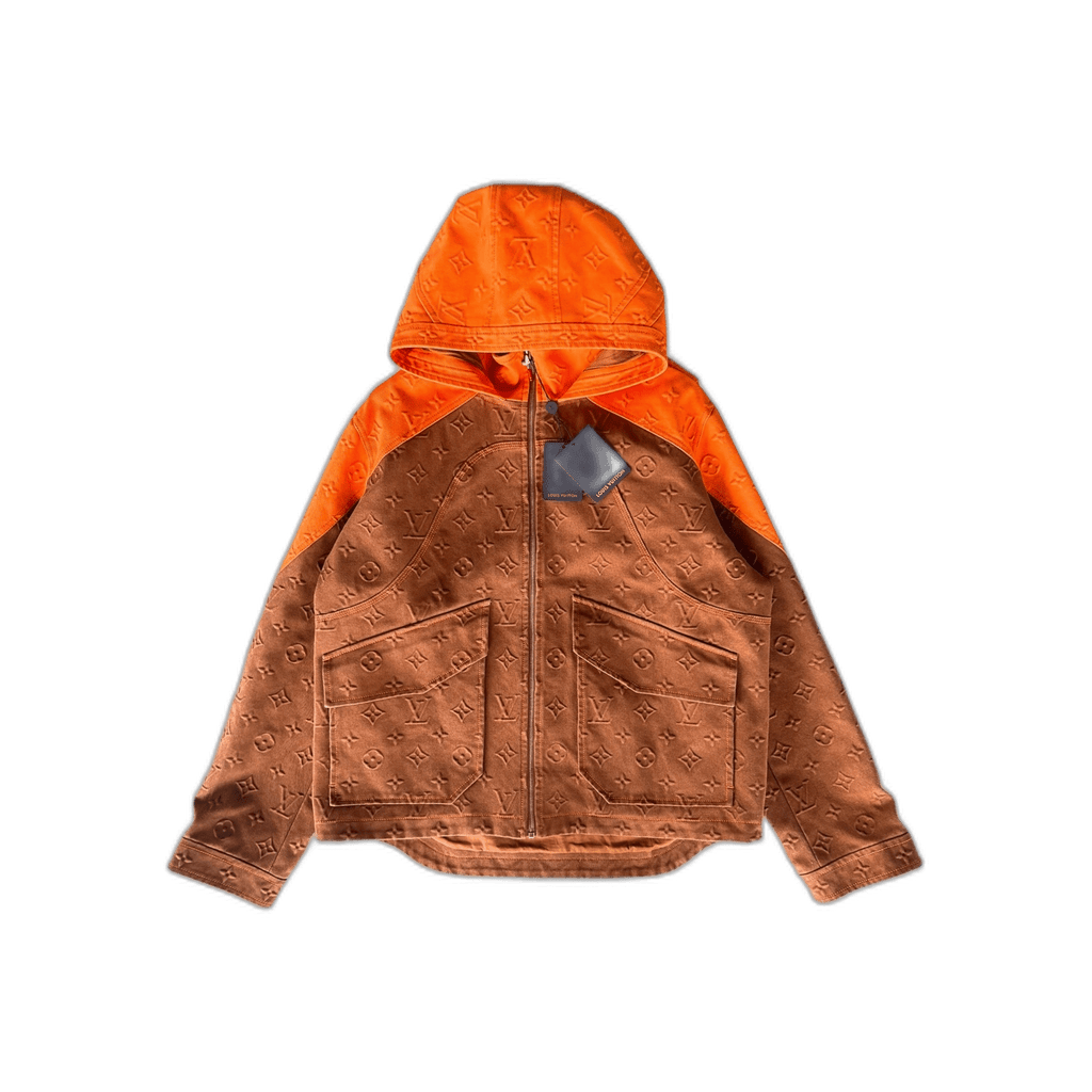 Louis Vuitton Brown & Orange Monogram Carpenter Hooded Jacket - Morely TrendsLouis Vuitton Type here:)