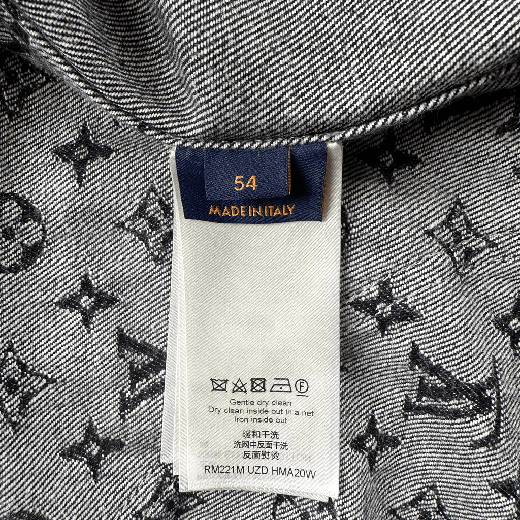 Louis Vuitton Nigo Black & Grey Monogram Crazy Denim Jacket - Morely TrendsLouis Vuitton Type here:)