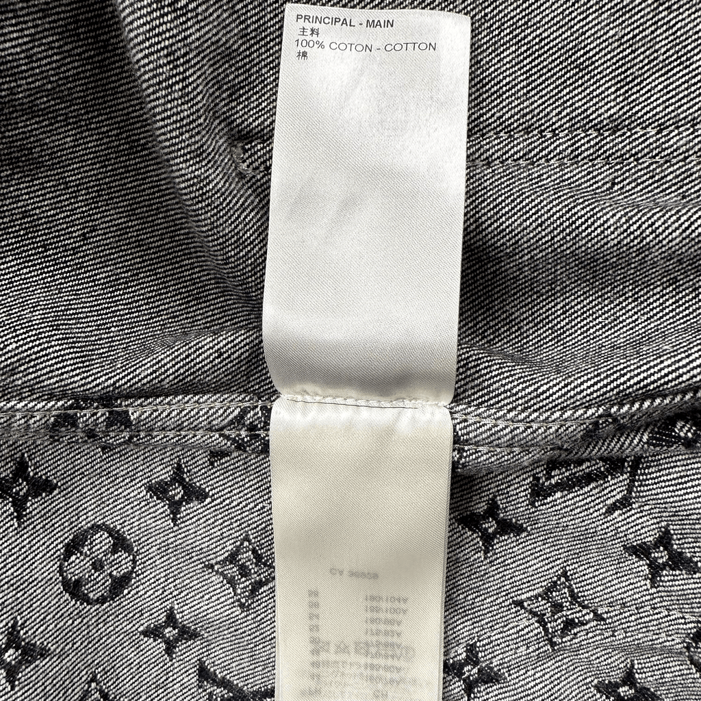 Louis Vuitton Nigo Black & Grey Monogram Crazy Denim Jacket - Morely TrendsLouis Vuitton Type here:)