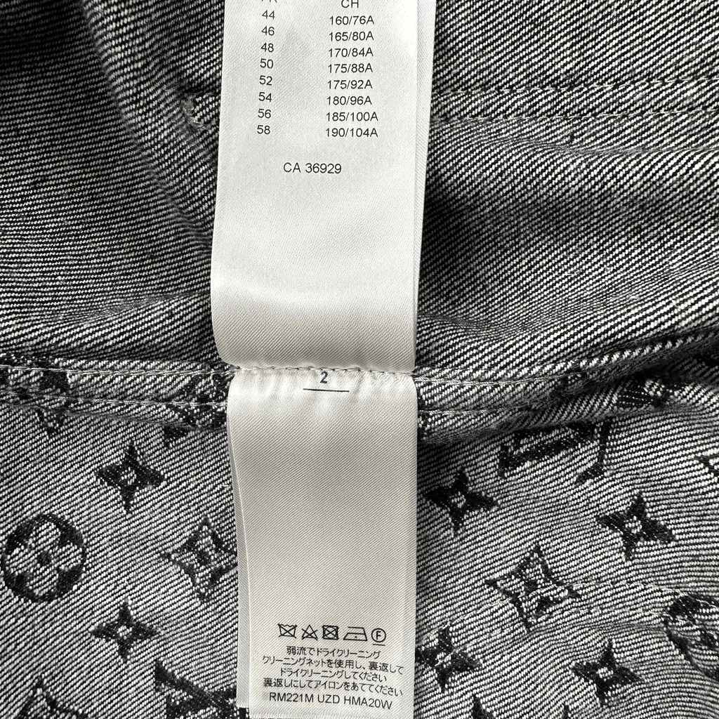 Louis Vuitton Nigo Black & Grey Monogram Crazy Denim Jacket - Morely TrendsLouis Vuitton Type here:)