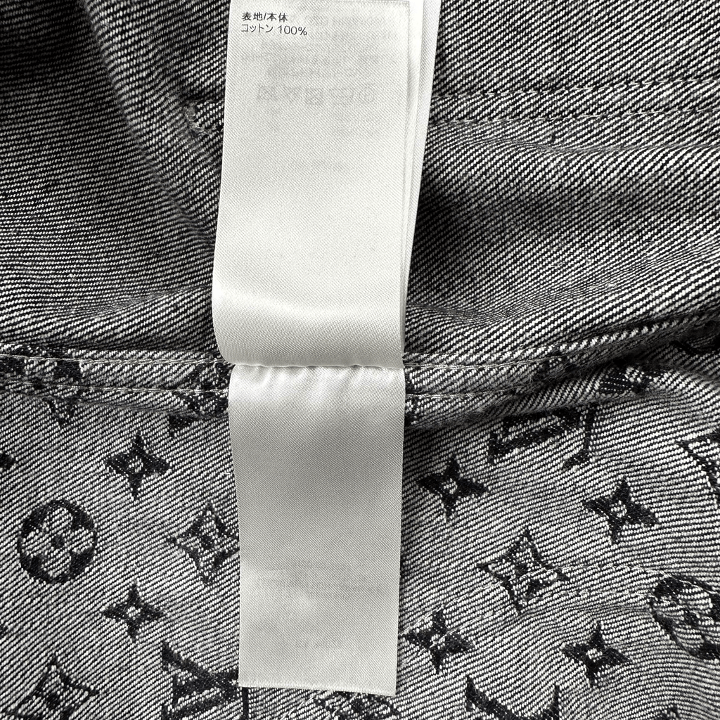 Louis Vuitton Nigo Black & Grey Monogram Crazy Denim Jacket - Morely TrendsLouis Vuitton Type here:)