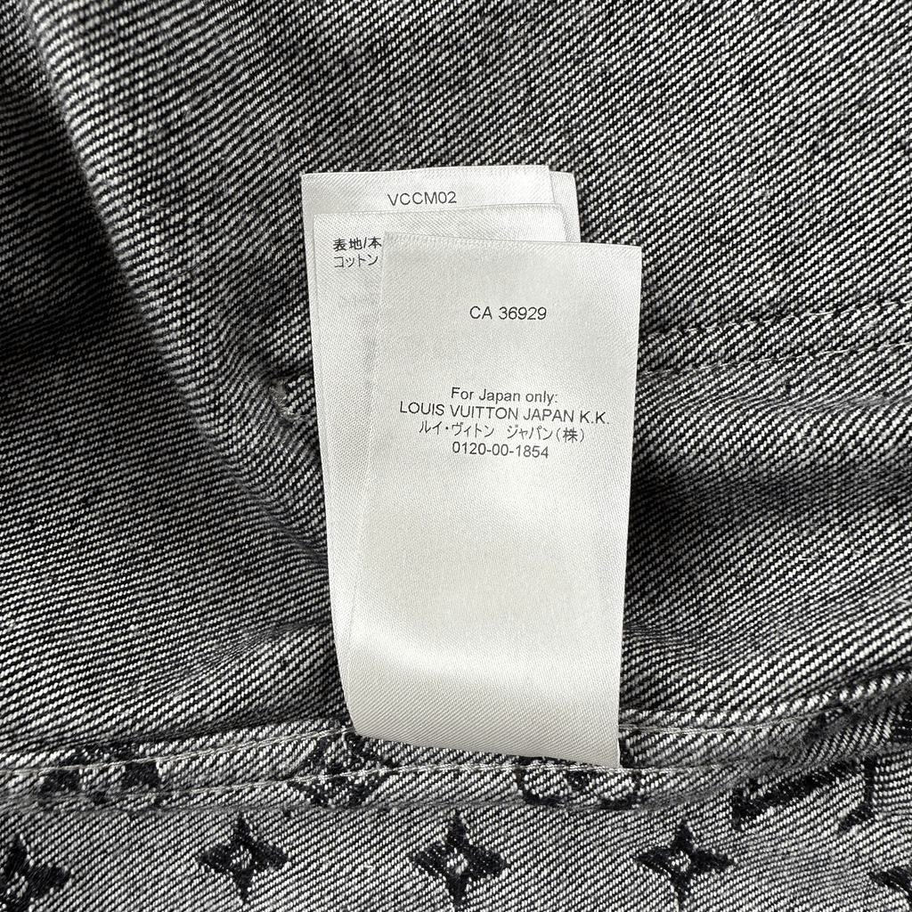 Louis Vuitton Nigo Black & Grey Monogram Crazy Denim Jacket - Morely TrendsLouis Vuitton Type here:)