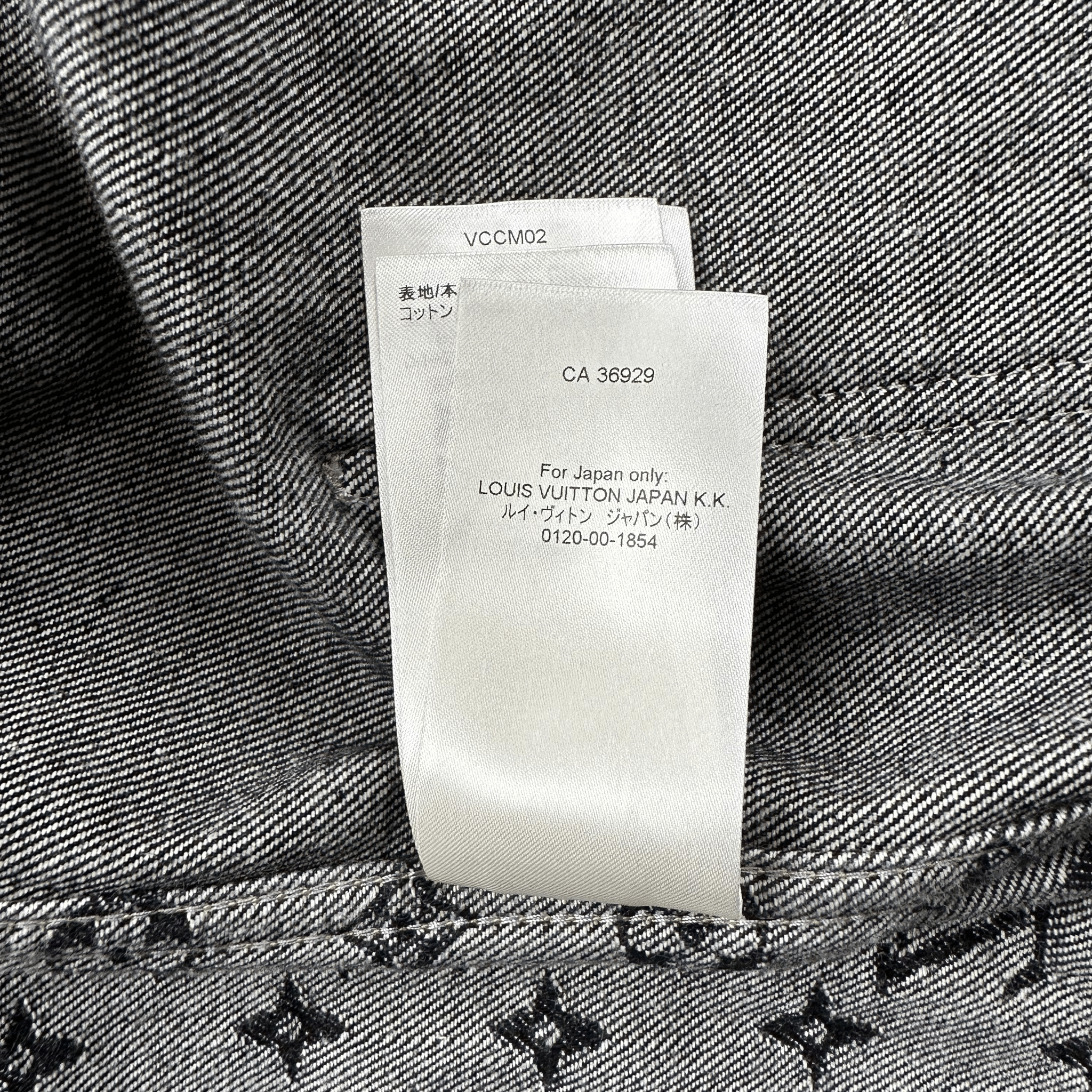 Louis Vuitton Nigo Black & Grey Monogram Crazy Denim Jacket - Morely TrendsLouis Vuitton Type here:)