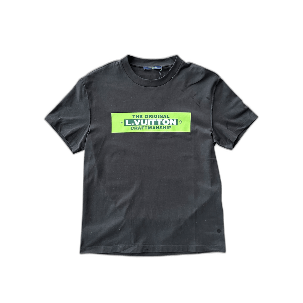 Louis Vuitton Black & Green Craftmanship T-Shirt - Morely TrendsLouis Vuitton Type here:)