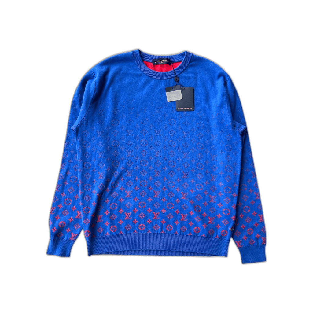 Louis Vuitton Blue & Red Monogram Gradient Sweater - Morely TrendsLouis Vuitton Type here:)