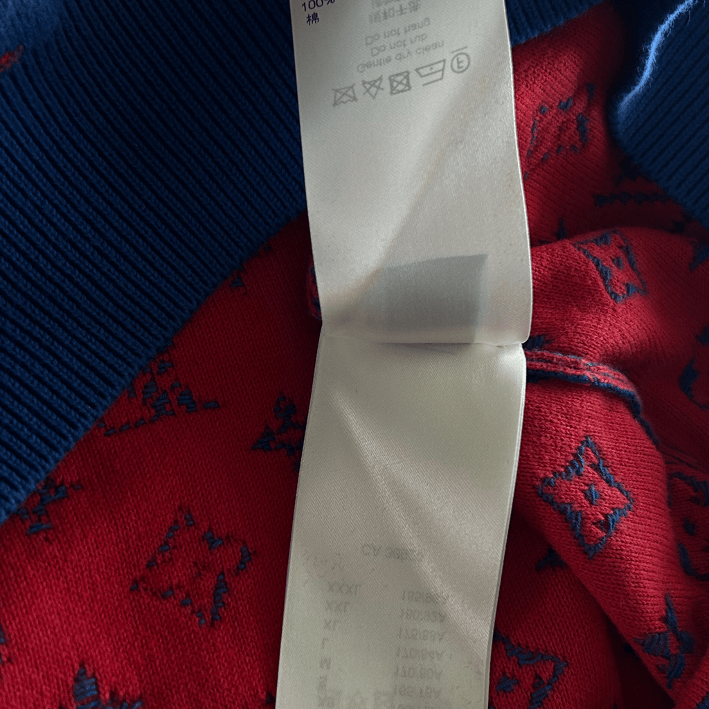 Louis Vuitton Blue & Red Monogram Gradient Sweater - Morely TrendsLouis Vuitton Type here:)