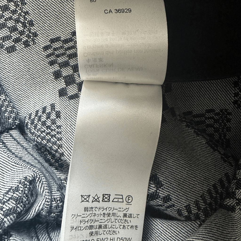 Louis Vuitton Navy Distorted Damier Print Jeans - Morely TrendsLouis Vuitton Type here:)