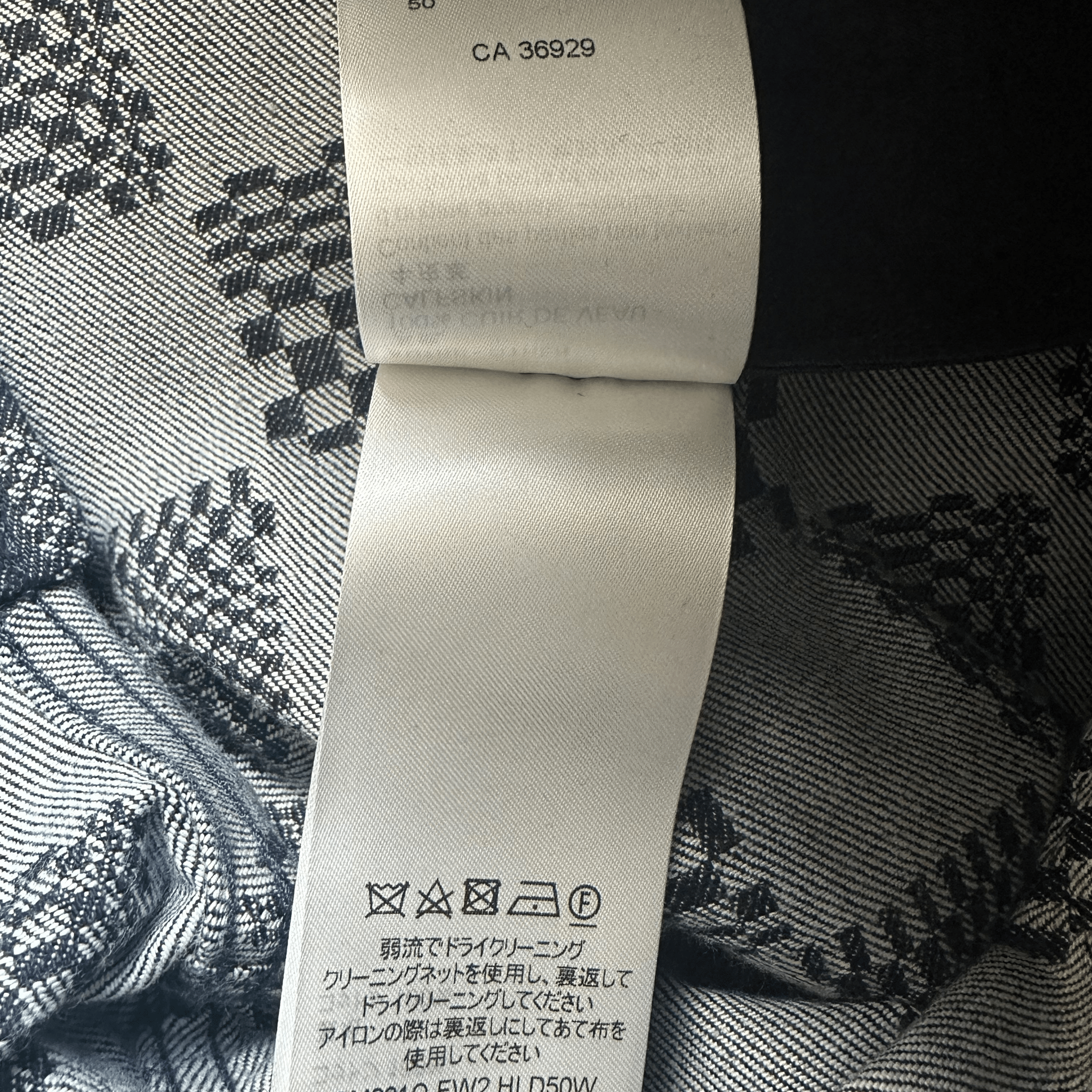 Louis Vuitton Navy Distorted Damier Print Jeans - Morely TrendsLouis Vuitton Type here:)