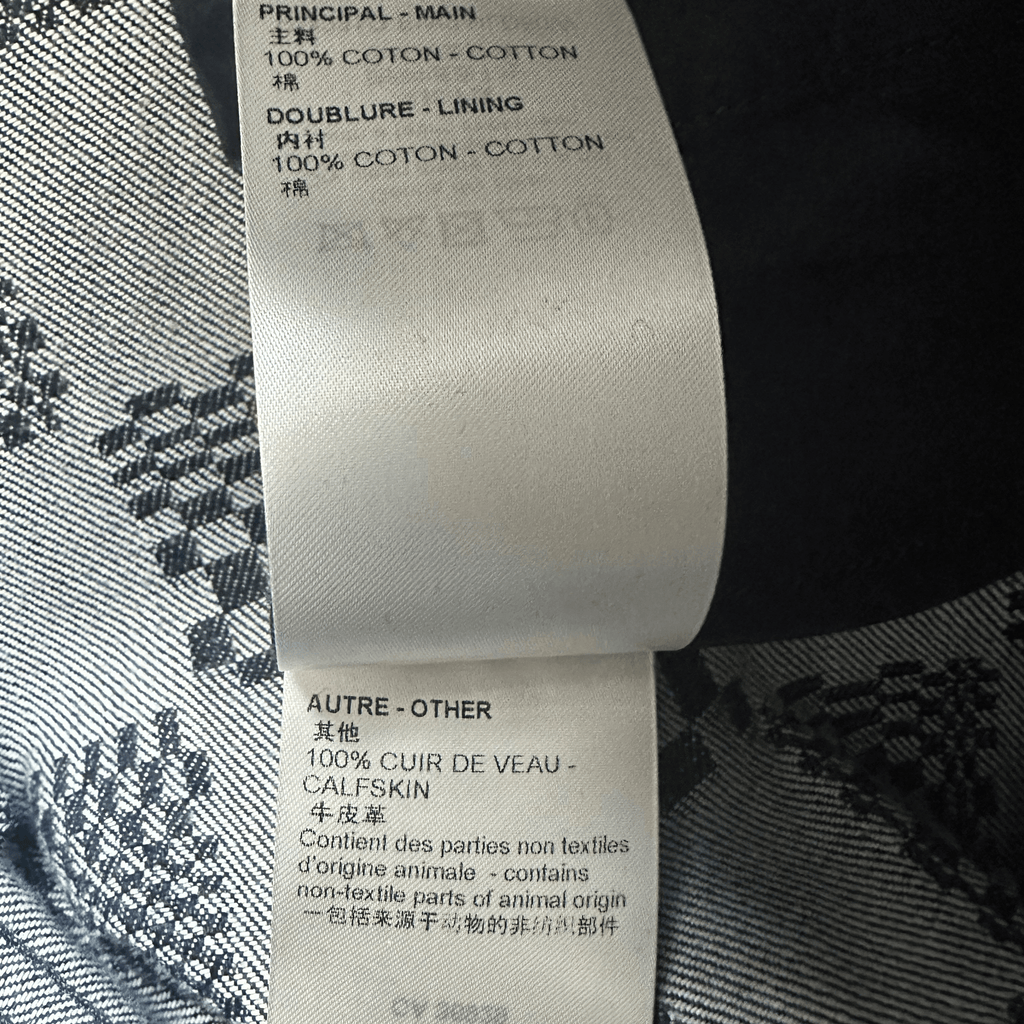 Louis Vuitton Navy Distorted Damier Print Jeans - Morely TrendsLouis Vuitton Type here:)