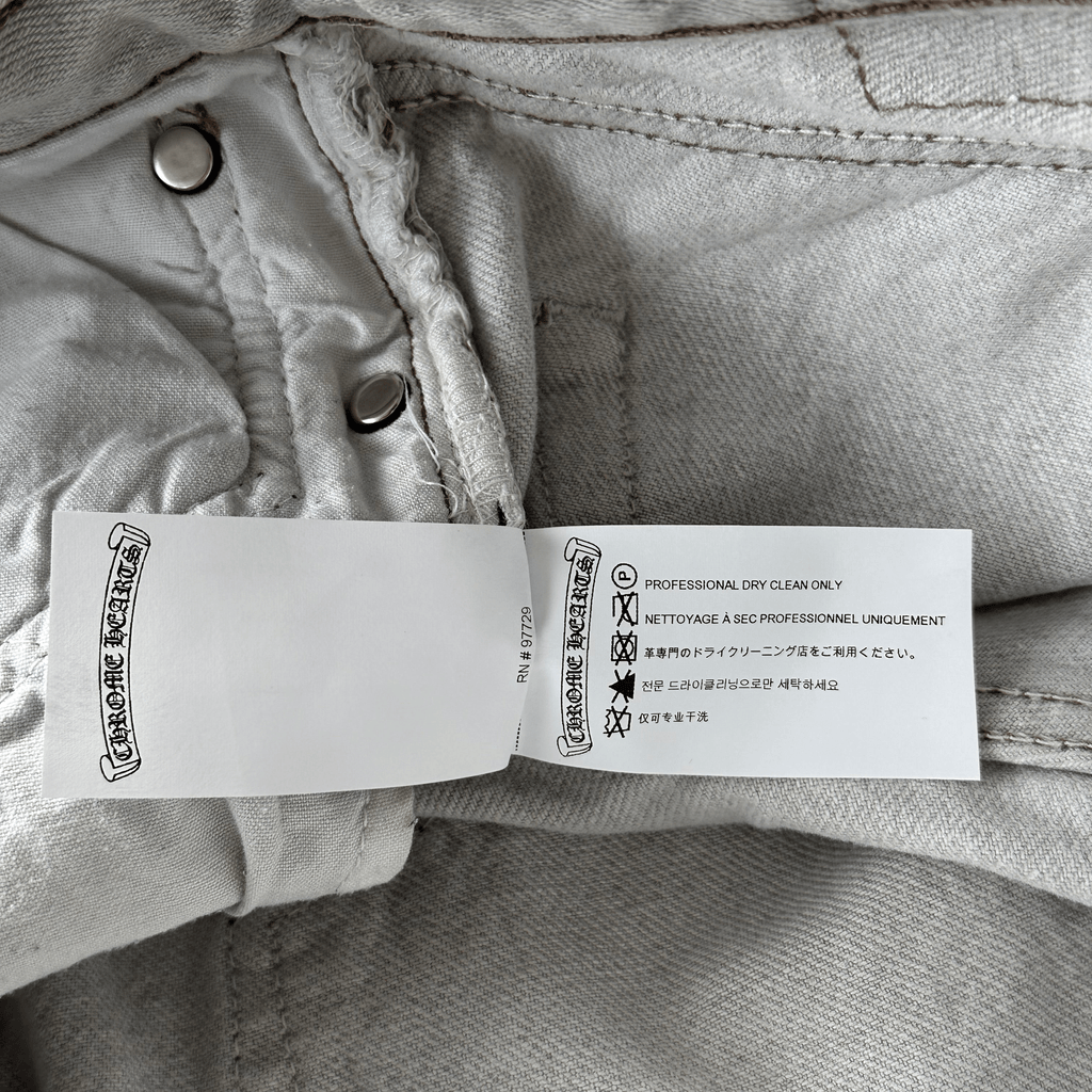Chrome Hearts Levis White & Mixed Cross Patch Jeans - Morely TrendsChrome Hearts Type here:)