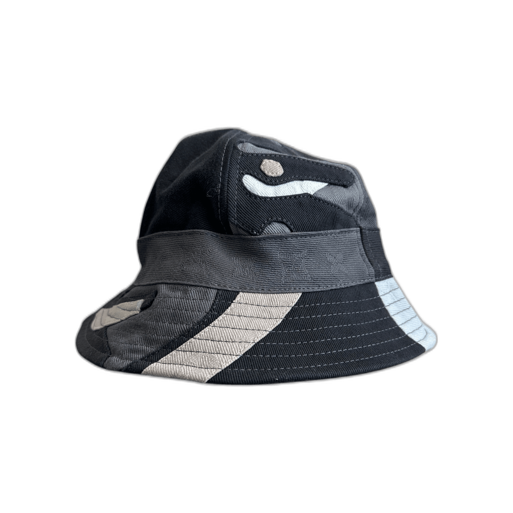 Louis Vuitton KidSuper Grey Patchwork Bucket Hat - Morely TrendsLouis Vuitton Type here:)