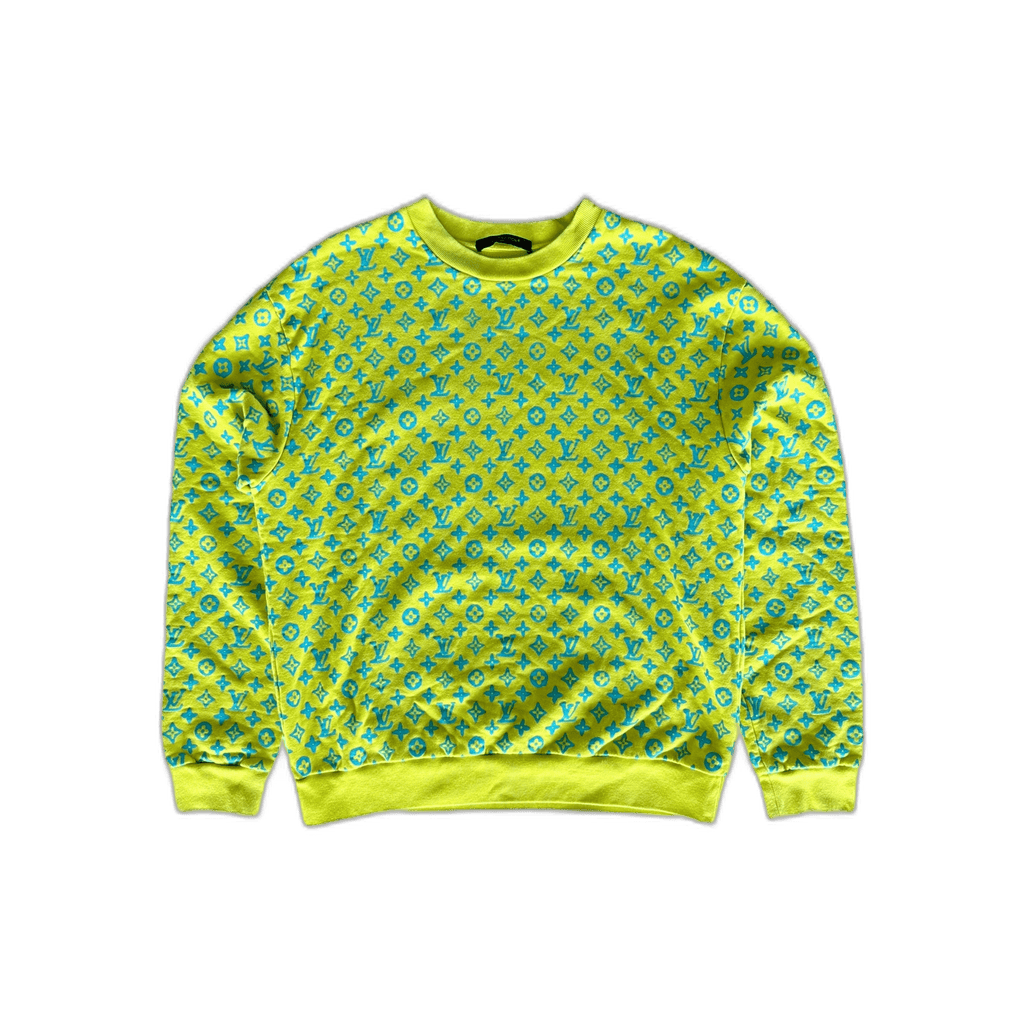 Louis Vuitton Yellow & Blue Monogram Sweater - Morely TrendsLouis Vuitton Type here:)