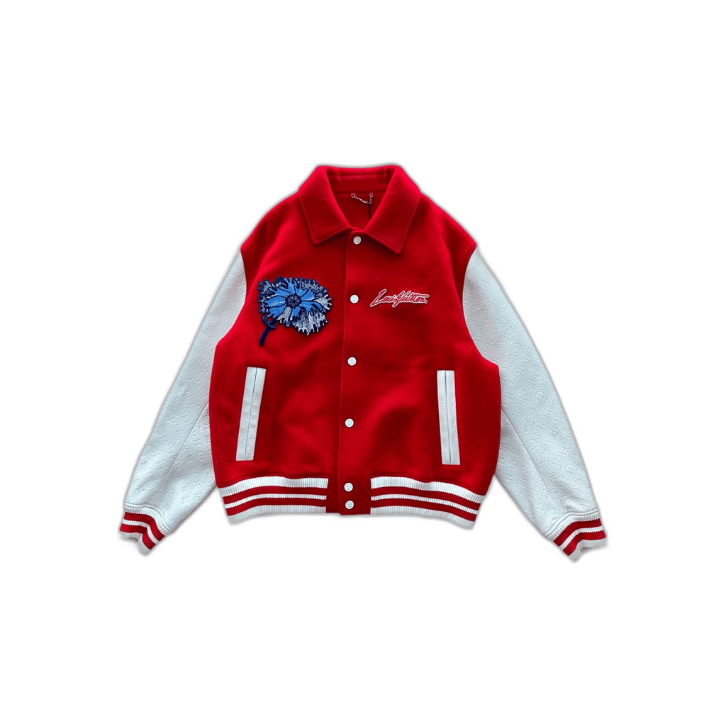 Louis Vuitton Yayoi Kusama Red & White Varsity Jacket - Morely TrendsLouis Vuitton Type here:)