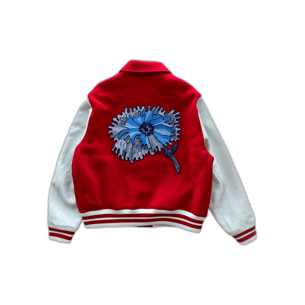 Louis Vuitton Yayoi Kusama Red & White Varsity Jacket - Morely TrendsLouis Vuitton Type here:)