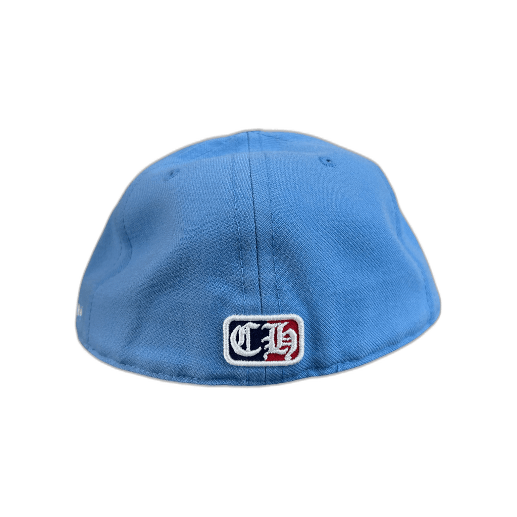 Chrome Hearts Blue & White Heart Logo Fitted Hat - Morely TrendsChrome Hearts Type here:)