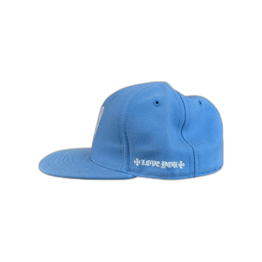 Chrome Hearts Blue & White Heart Logo Fitted Hat - Morely TrendsChrome Hearts Type here:)