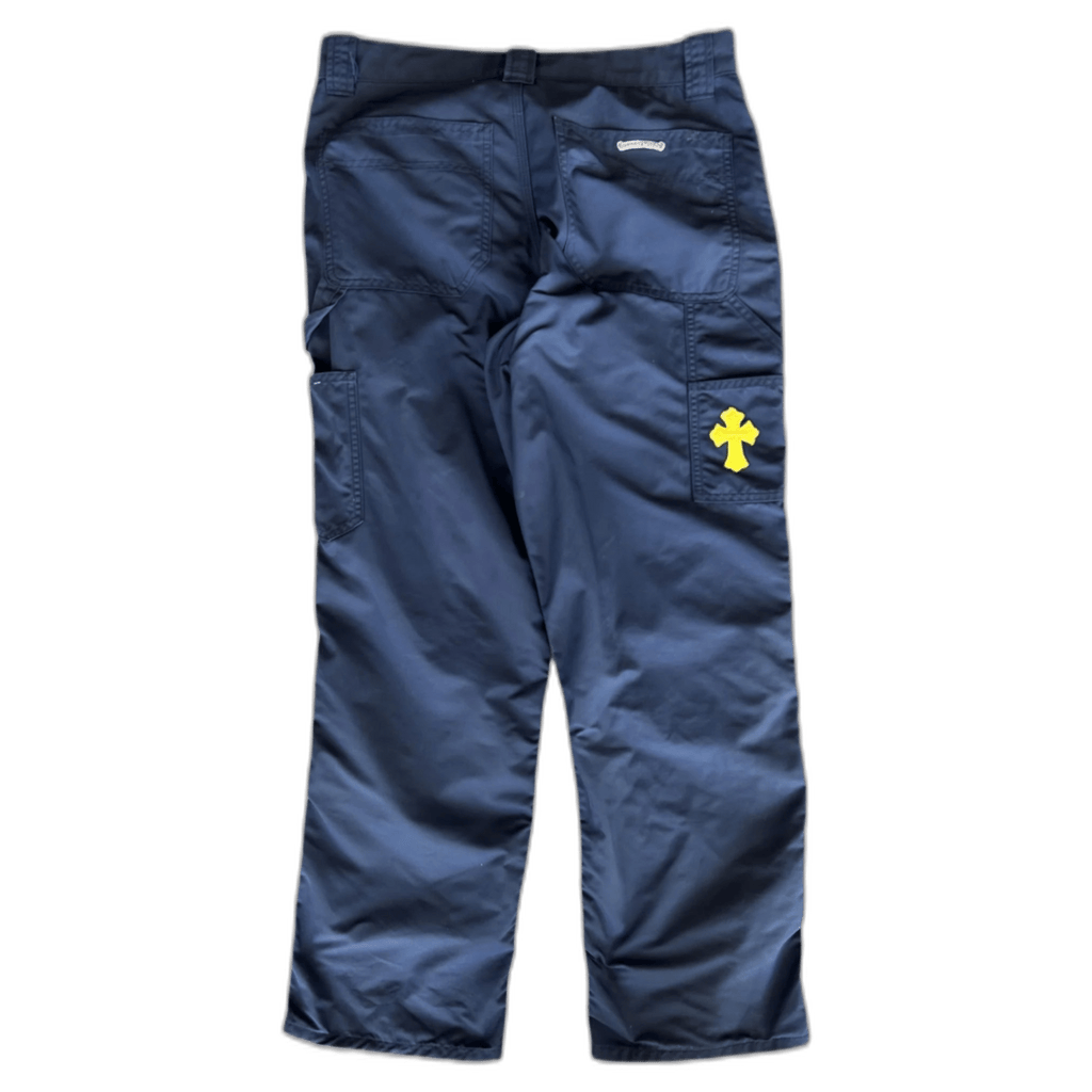 Chrome Hearts Navy Nylon & Leather Carpenter Pants - Morely TrendsChrome Hearts Type here:)