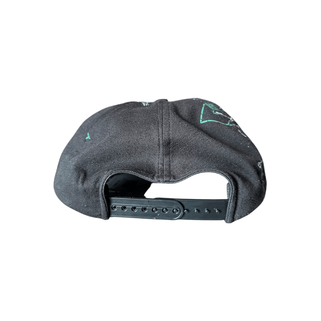 Bossi POTN Vintage Black & Green Paisley Rhinestone Embellished Hat - Morely TrendsBossi Type here:)