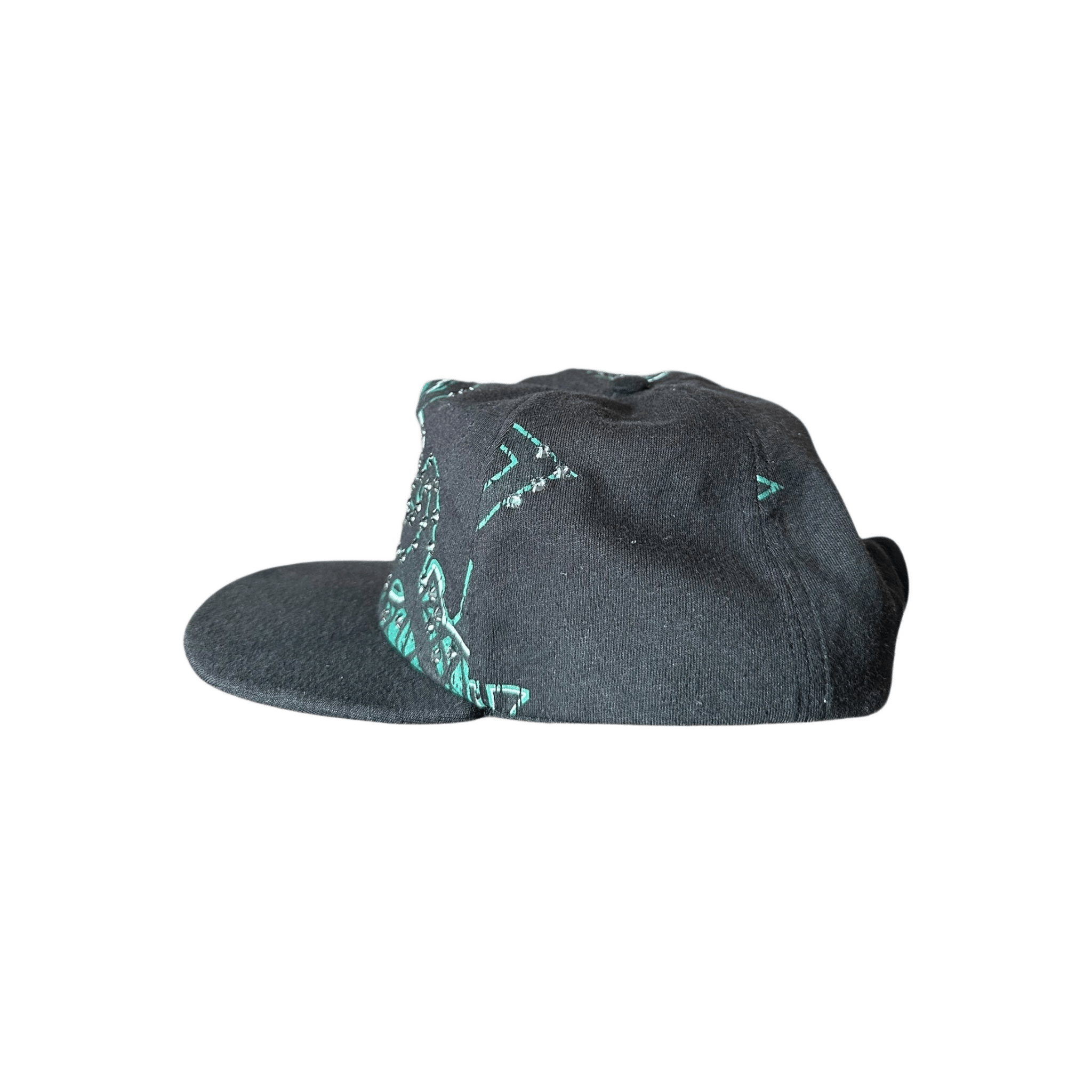 Bossi POTN Vintage Black & Green Paisley Rhinestone Embellished Hat - Morely TrendsBossi Type here:)