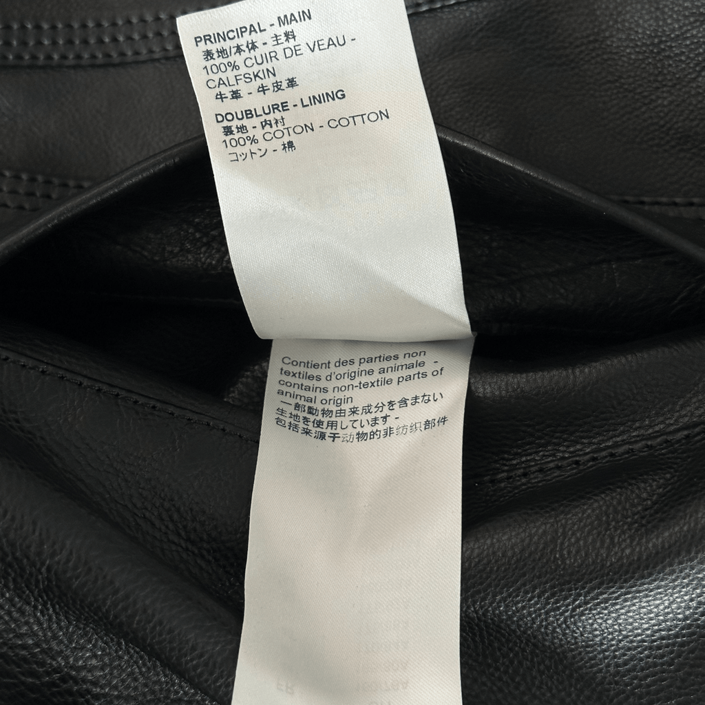Louis Vuitton Black & White Chain Leather Trucker Jacket - Morely TrendsLouis Vuitton Type here:)
