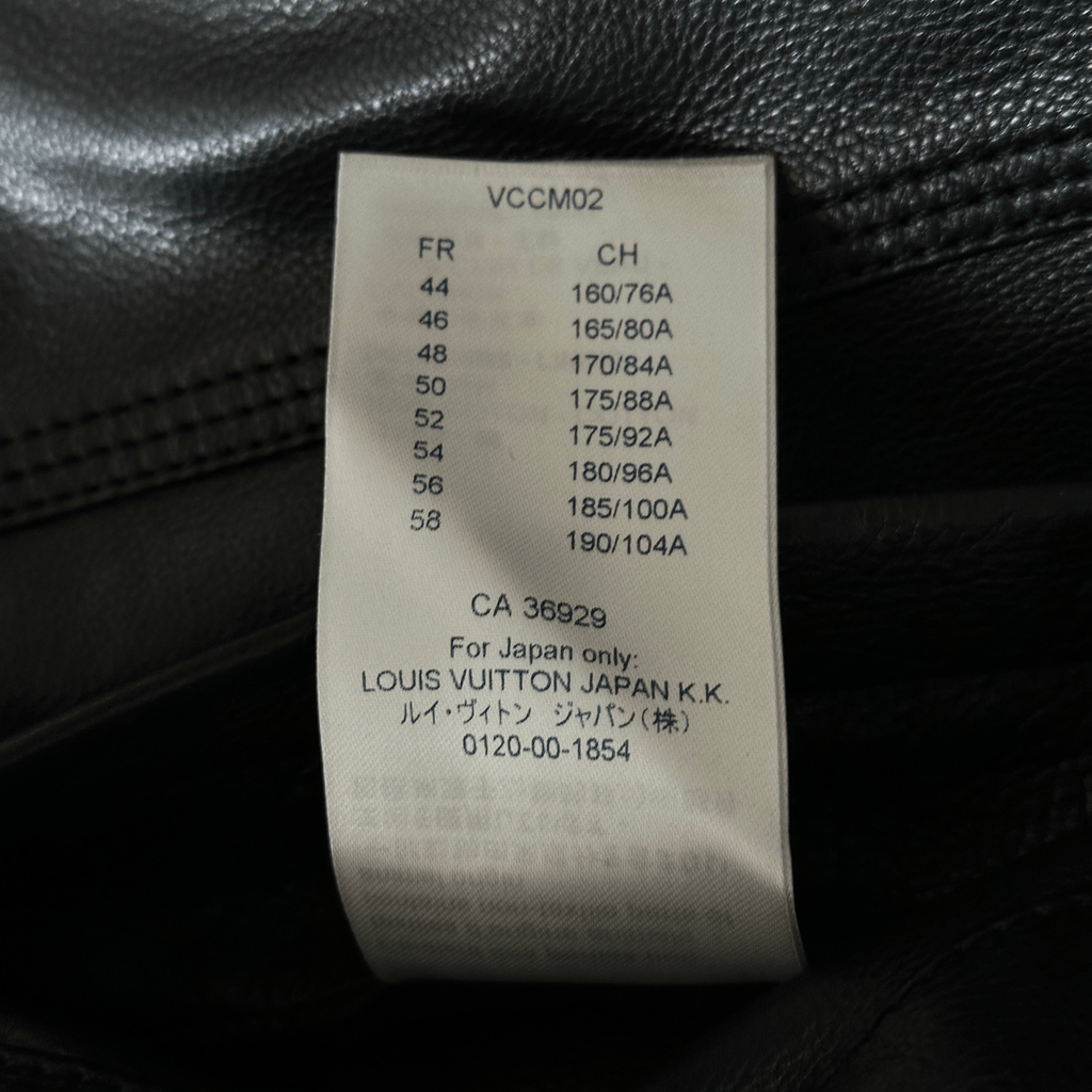 Louis Vuitton Black & White Chain Leather Trucker Jacket - Morely TrendsLouis Vuitton Type here:)