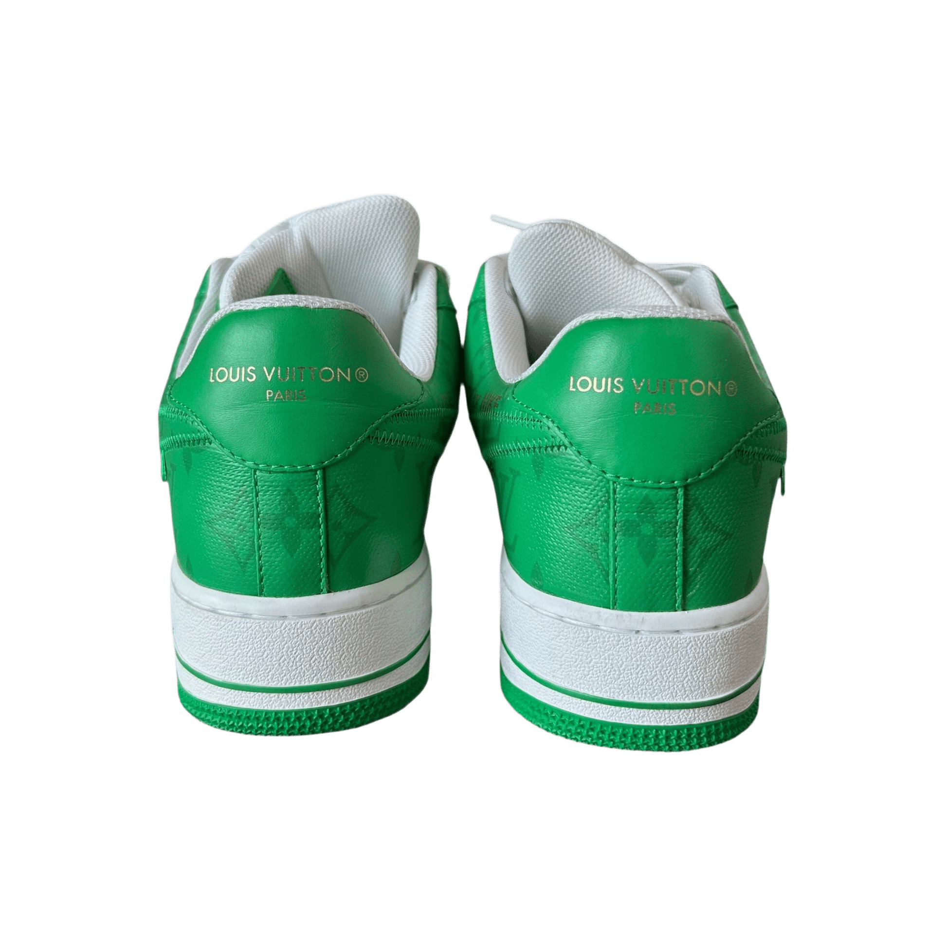 Louis Vuitton Nike Green & White Monogram Air Force 1 - Morely TrendsLouis Vuitton Type here:)