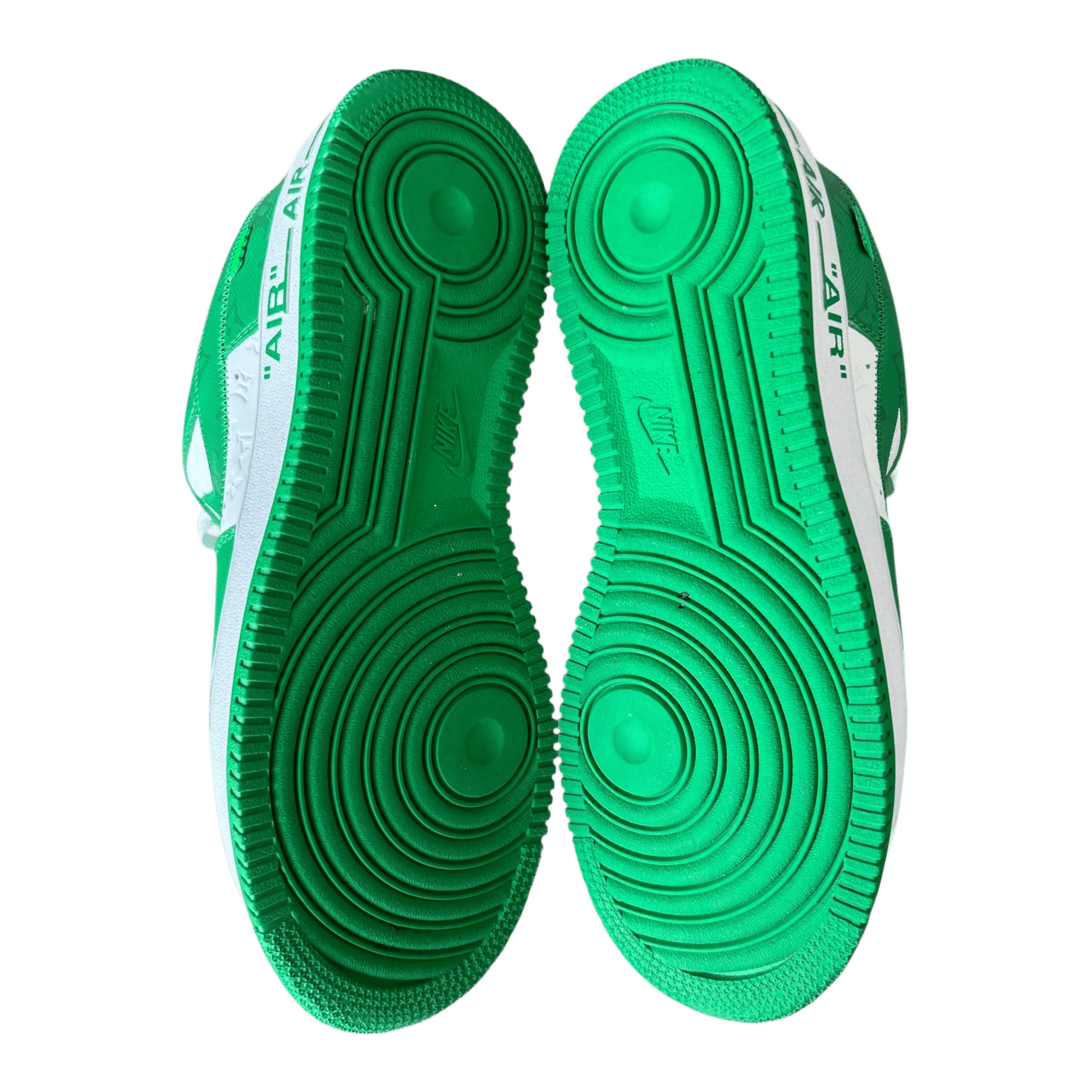 Louis Vuitton Nike Green & White Monogram Air Force 1 - Morely TrendsLouis Vuitton Type here:)