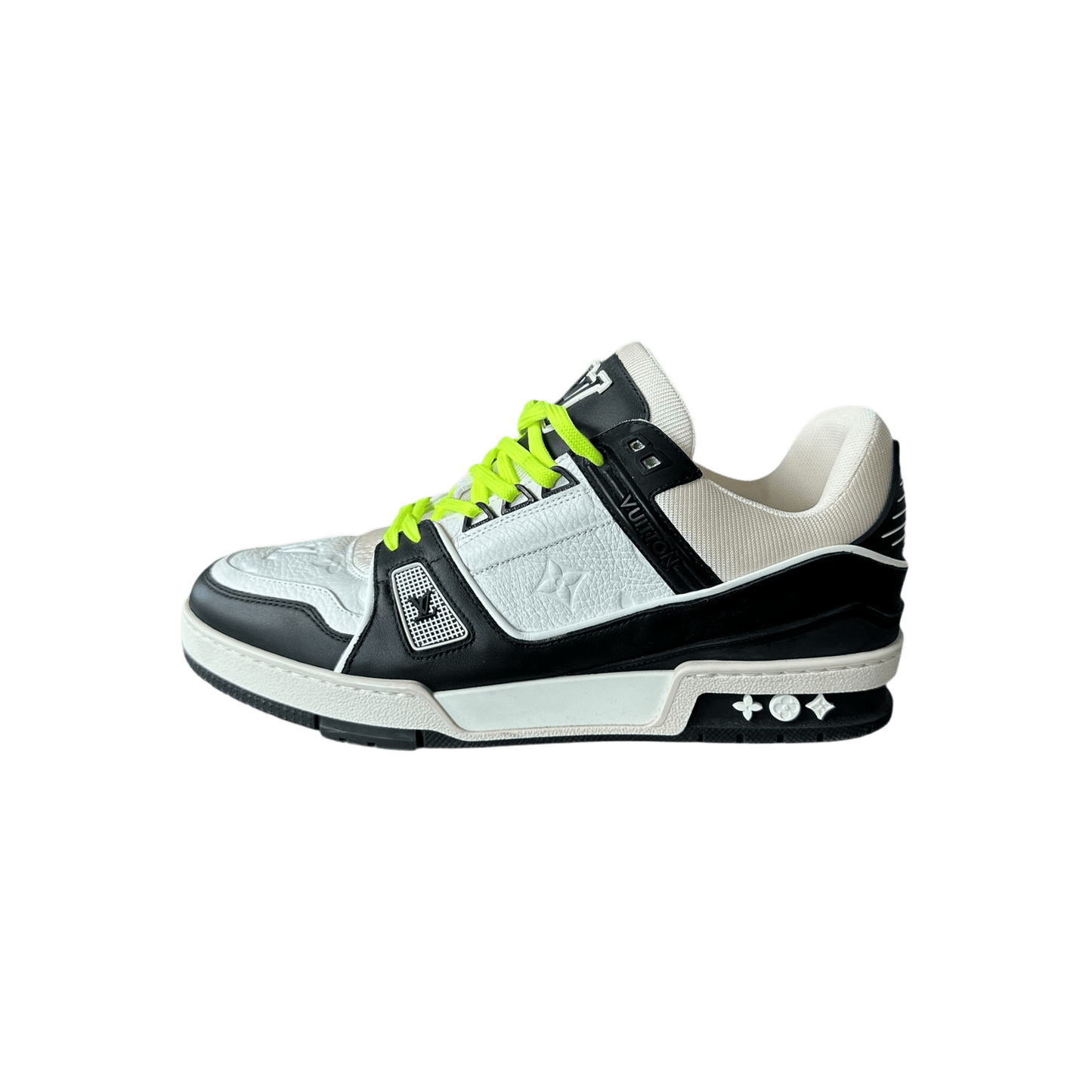 Louis Vuitton Black & White Monogram Trainers - Morely TrendsLouis Vuitton Type here:)