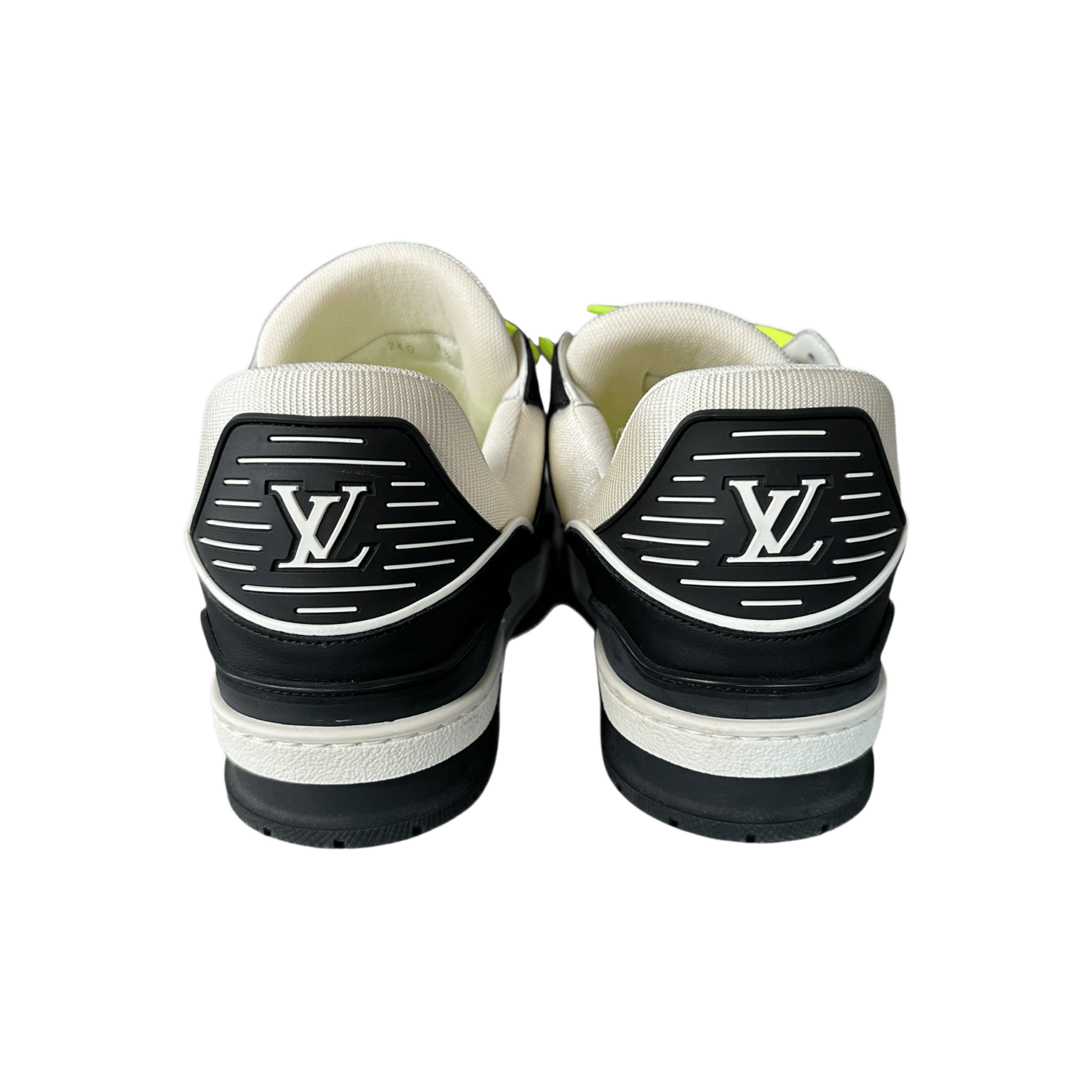 Louis Vuitton Black & White Monogram Trainers - Morely TrendsLouis Vuitton Type here:)
