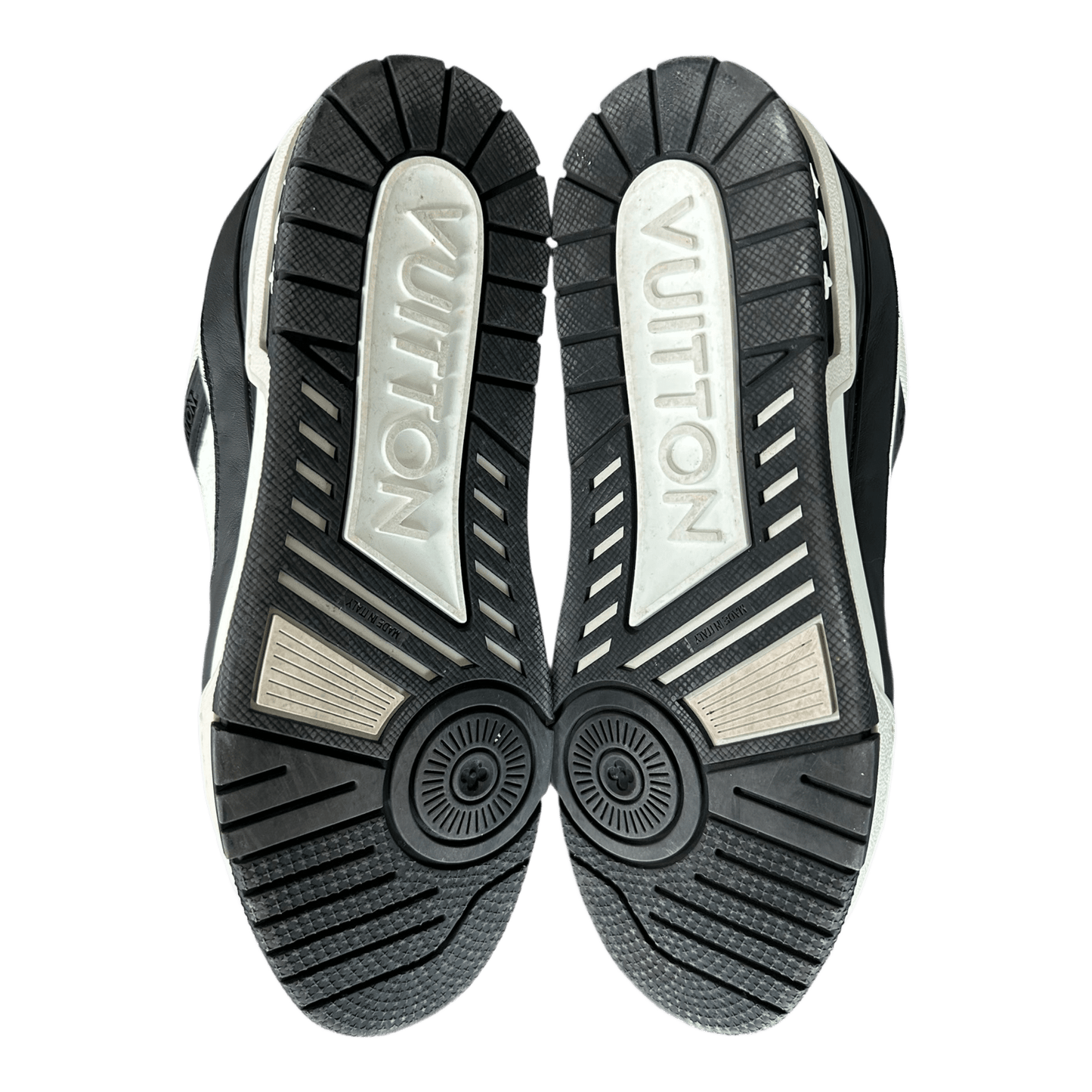 Louis Vuitton Black & White Monogram Trainers - Morely TrendsLouis Vuitton Type here:)