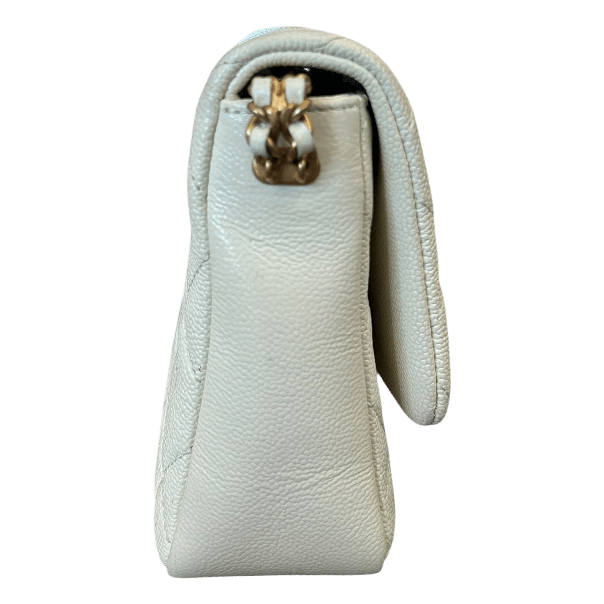 Chanel White Caviar Quilted Chain Melody Small Flap bag - Morely TrendsChanel Type here:)