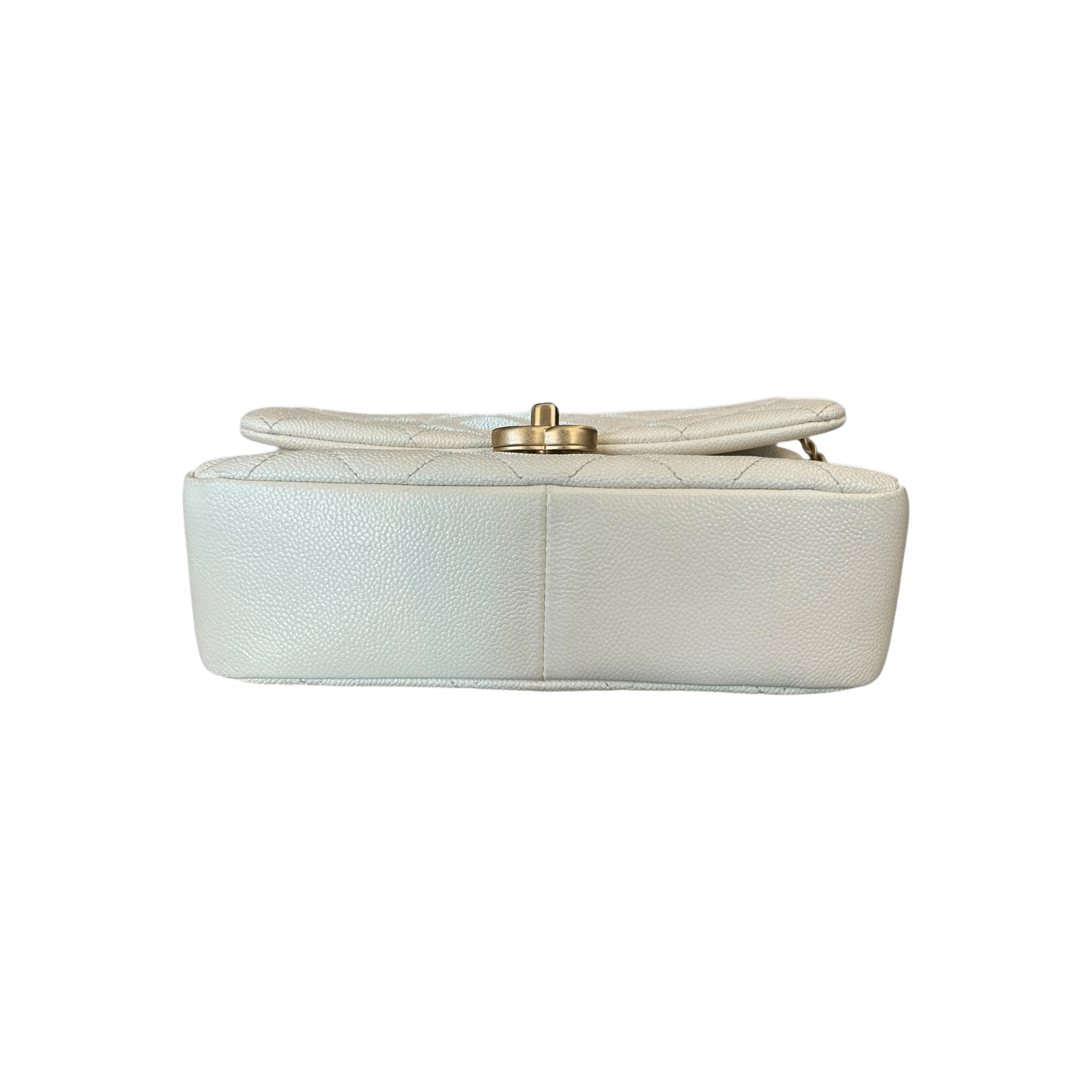 Chanel White Caviar Quilted Chain Melody Small Flap bag - Morely TrendsChanel Type here:)