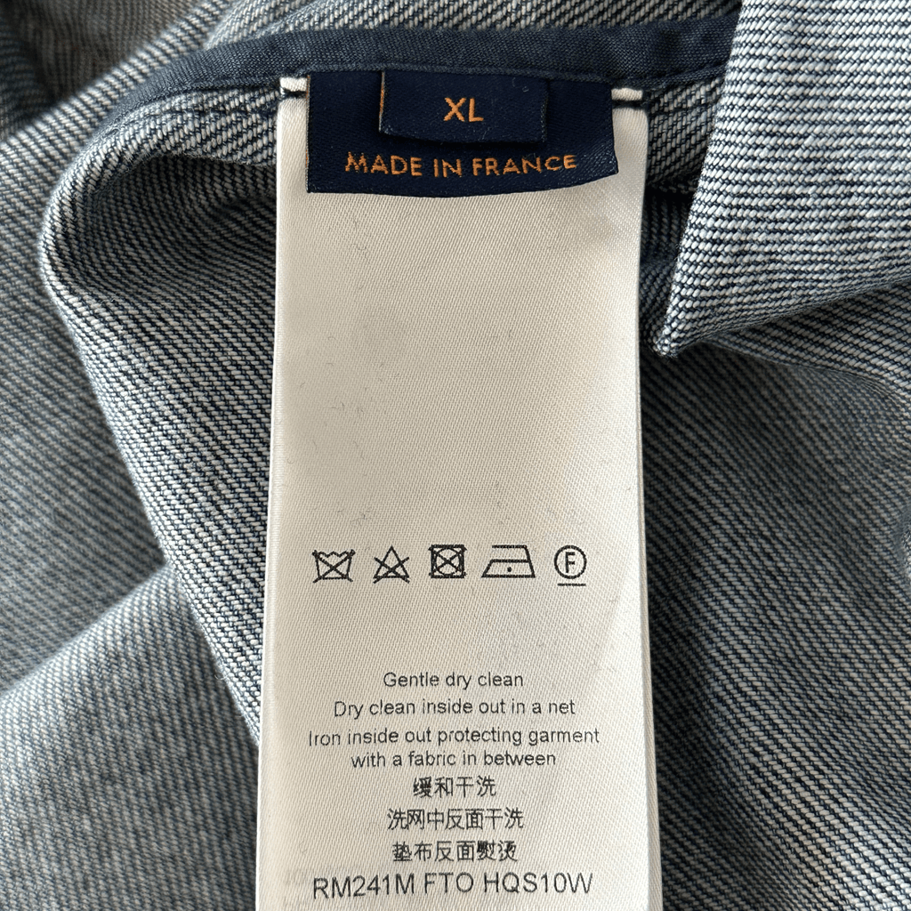 Louis Vuitton Blue Map Monogram Denim Button Up Shirt - Morely TrendsLouis Vuitton Type here:)