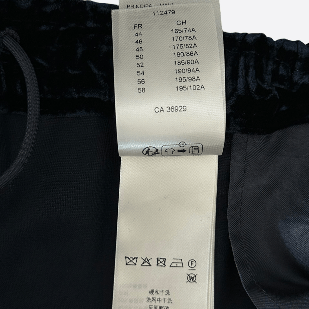 Louis Vuitton Navy Velvet Flared Track Pants - Morely TrendsLouis Vuitton Type here:)