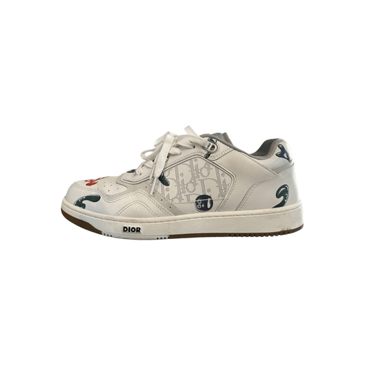 Dior Kenny Scharf White & Multicolor Oblique Faces B27 Sneakers - Morely TrendsDior Type here:)