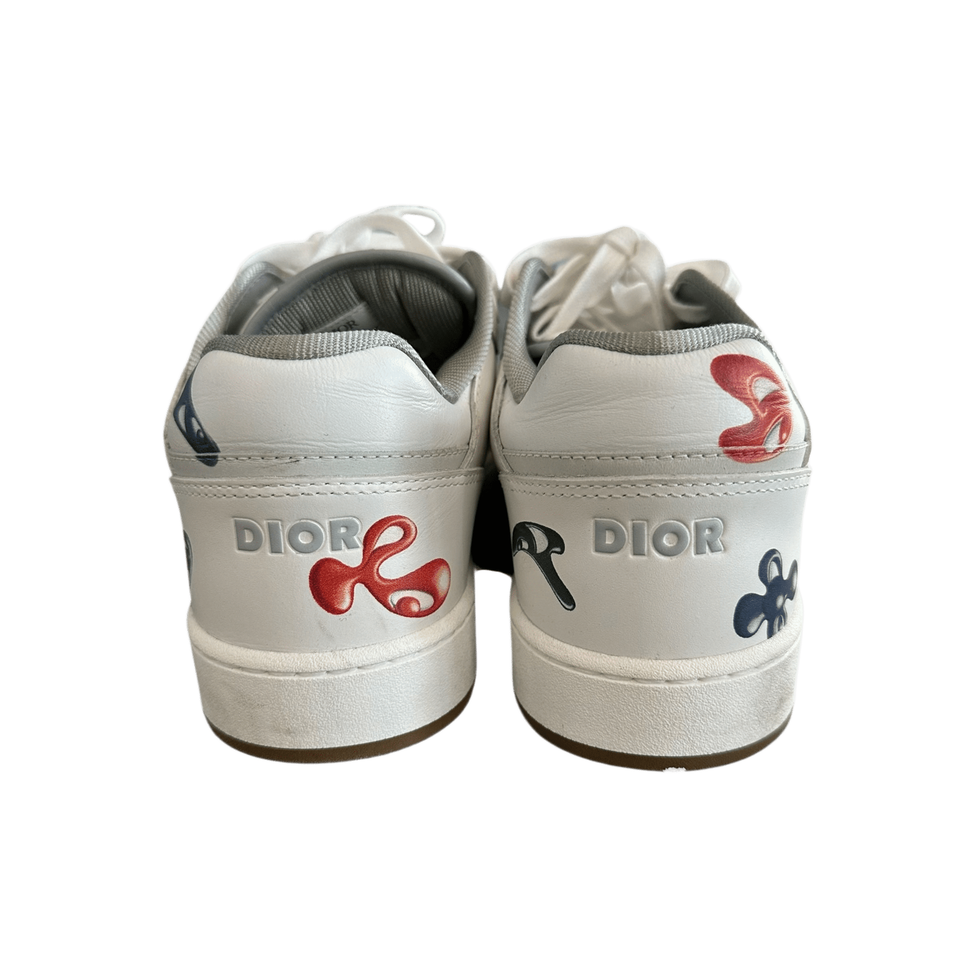 Dior Kenny Scharf White & Multicolor Oblique Faces B27 Sneakers - Morely TrendsDior Type here:)