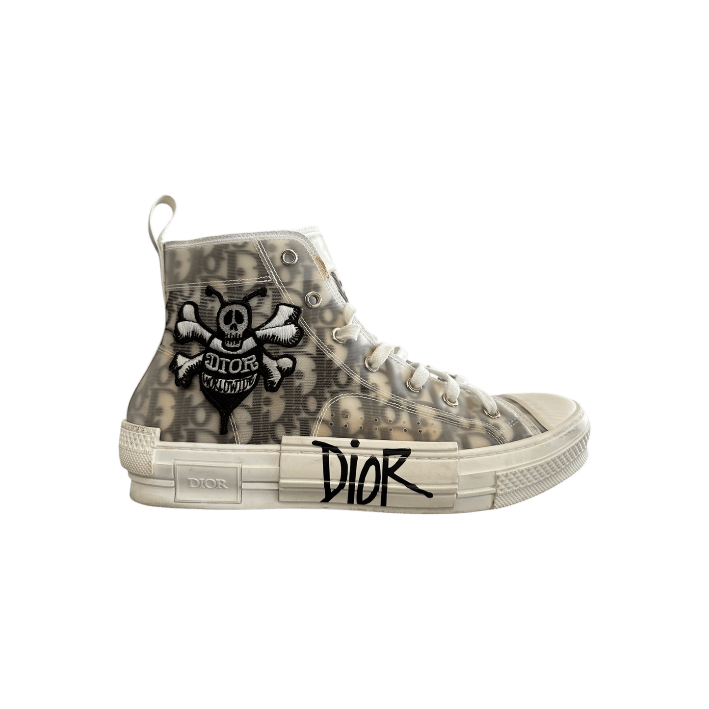 Dior Stussy White & Black Bee Oblique B23 Sneakers - Morely TrendsDior Type here:)