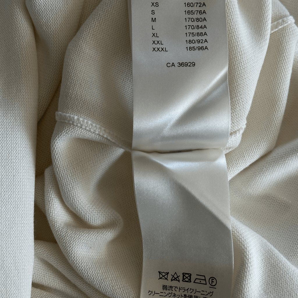 Louis Vuitton White & Yellow Pin Logo Embroidered T-Shirt - Morely TrendsLouis Vuitton Type here:)