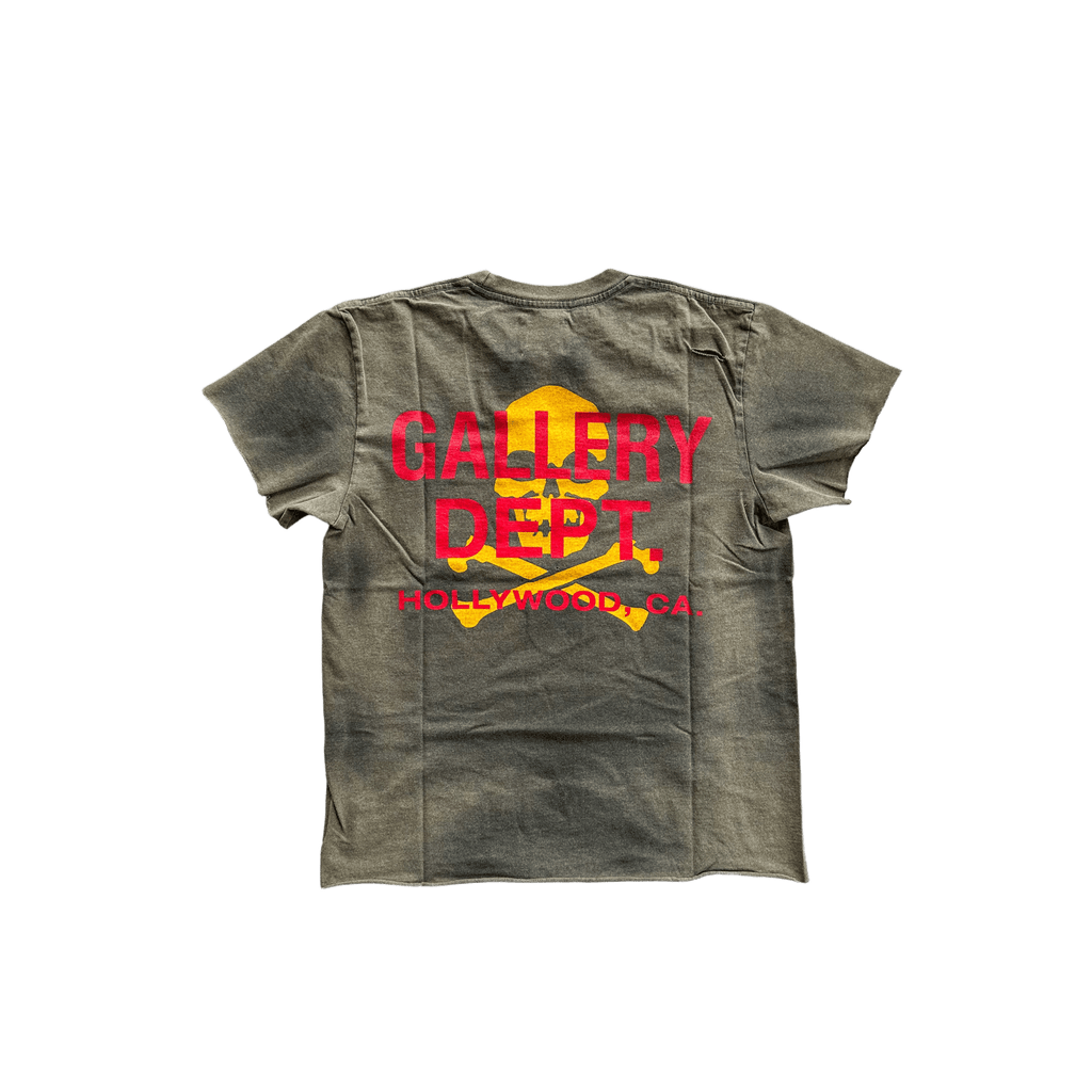 Gallery Dept Faded Black Distressed Bones T-Shirt - Morely TrendsGallery Dept Type here:)