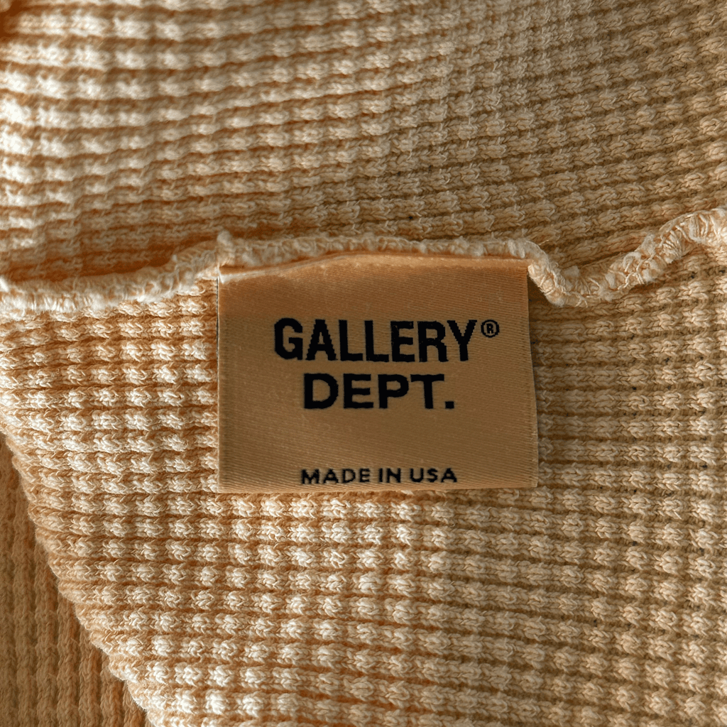 Gallery Dept Yellow & Black Logo Thermal Longsleeve T-Shirt - Morely TrendsGallery Dept Type here:)