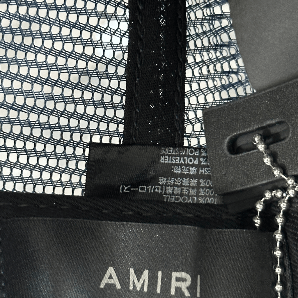 Amiri Blue & White MA Logo Kids Trucker Hat - Morely TrendsAmiri Type here:)