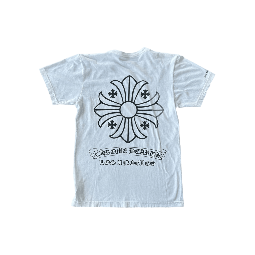 Chrome Hearts White & Black Los Angeles Exclusive Cross Logo T-Shirt - Morely TrendsChrome Hearts Type here:)