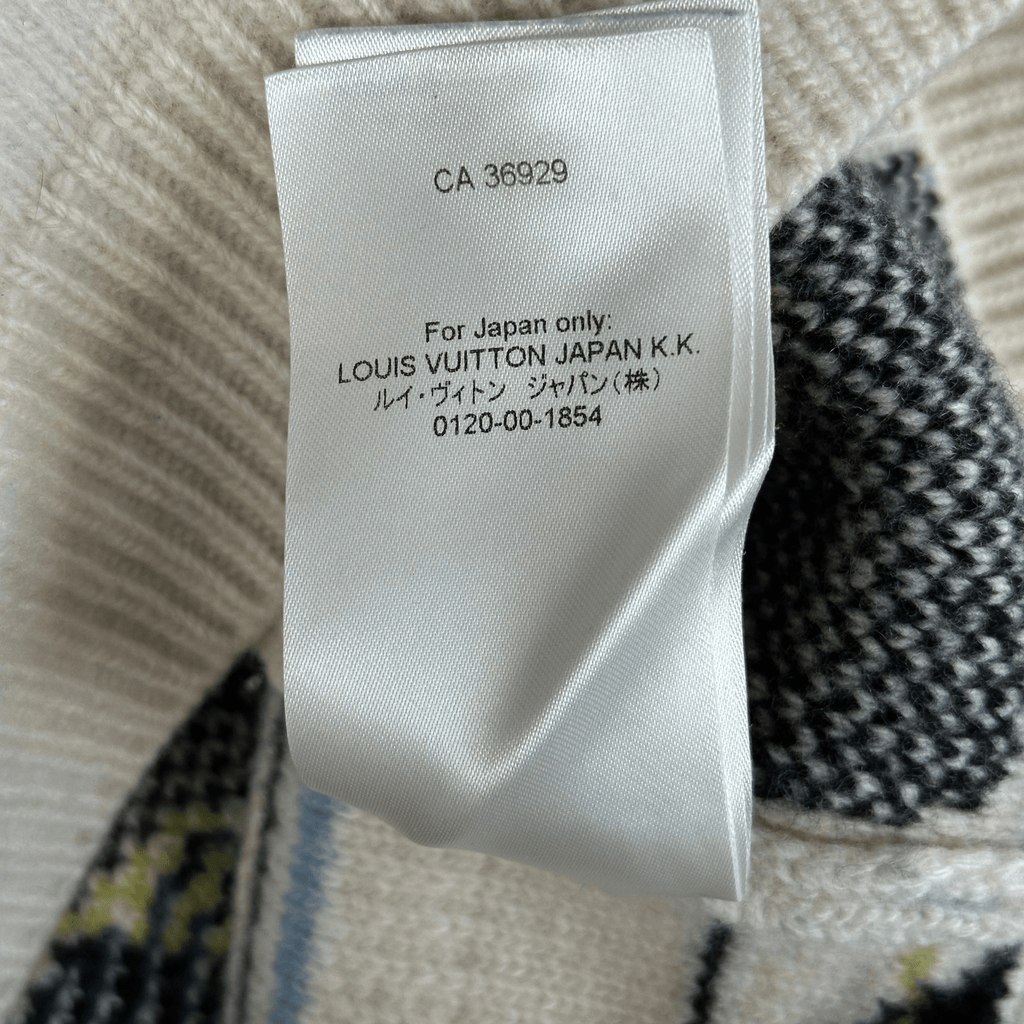 Louis Vuitton Beige Puzzle Wool Sweater - Morely TrendsLouis Vuitton Type here:)