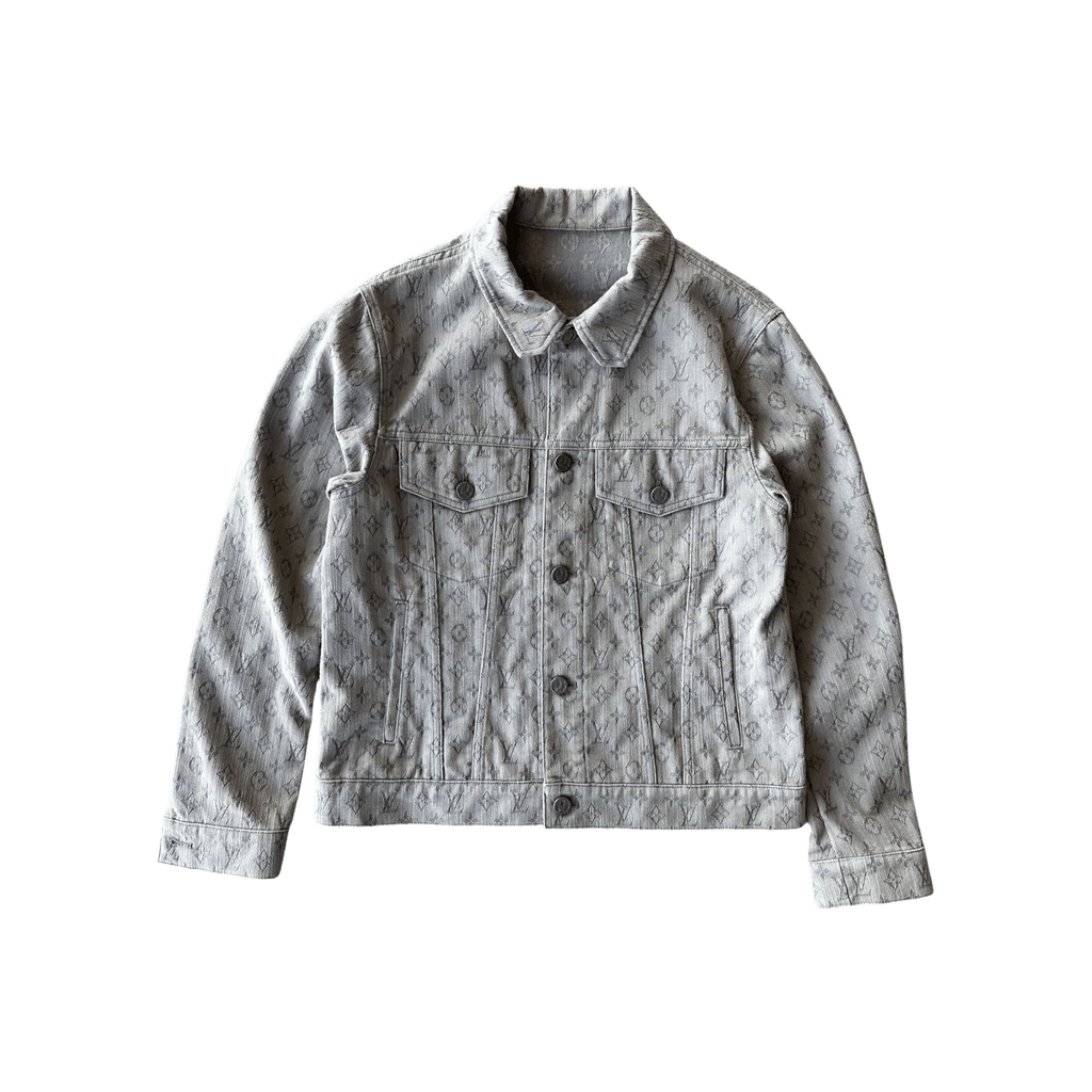 Louis Vuitton Grey Monogram Denim Jacket - Morely TrendsLouis Vuitton Type here:)
