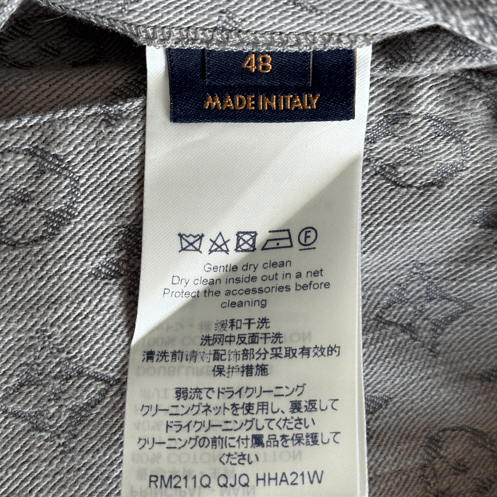 Louis Vuitton Grey Monogram Denim Jacket - Morely TrendsLouis Vuitton Type here:)