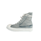 Rick Owens Blue & White Distressed Denim High Top Sneakers - Morely TrendsRick Owens Type here:)
